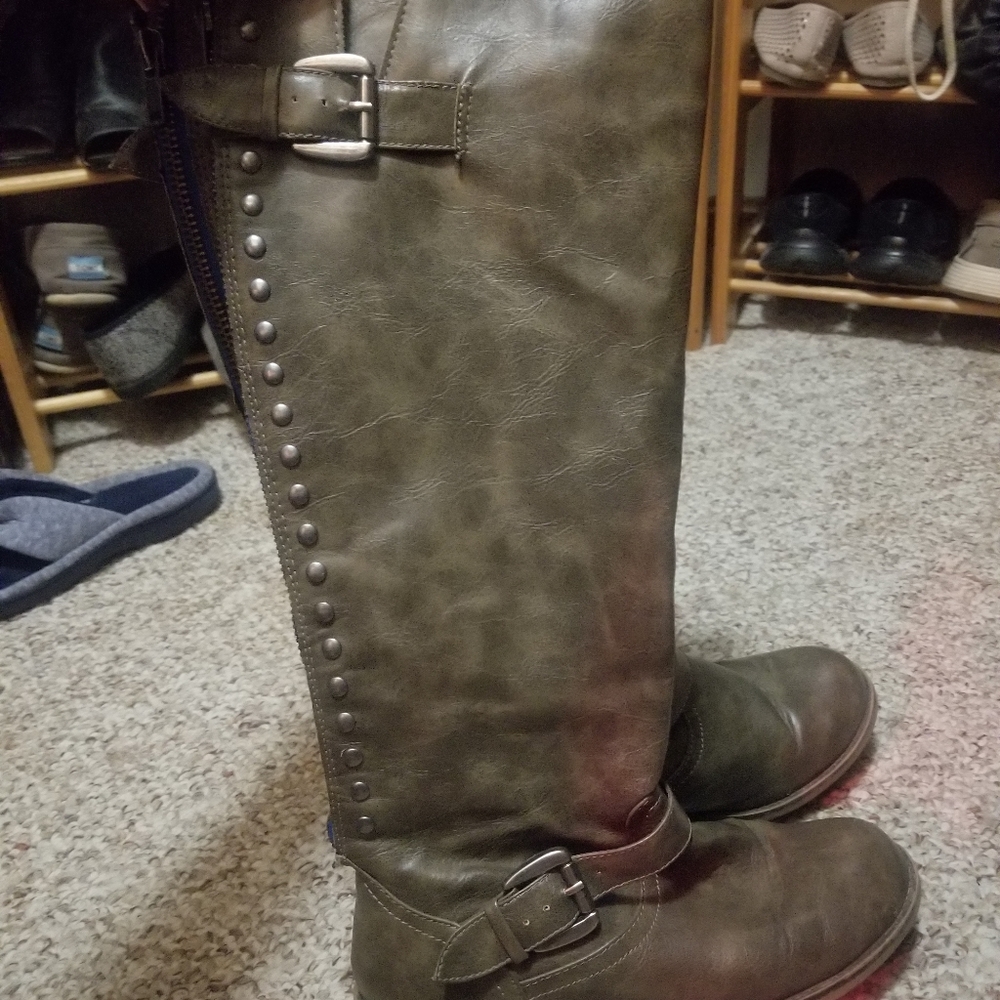 Grey Riding Boots - Picture 7 of 7